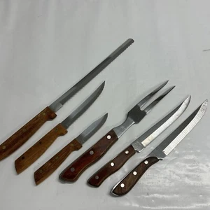 Vintage Kitchen Knife Lot of 6 Maxam Steel And WM A Roger’s - Picture 1 of 22
