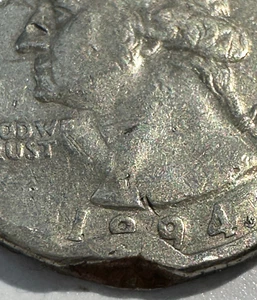 US Quarter 1994 D Multiple errors: cuds, punches, reverse struck through cloth - Picture 1 of 15
