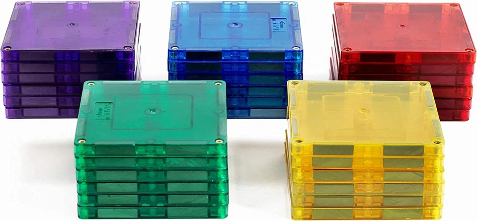 Shapemags 30 Piece Set Magnet Building Tiles Magnetic Blocks - Square Tile - Image 1 of 1
