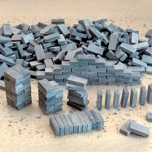 100 Pcs Diorama 1:16 Mini Bricks Model City Railway Scene Building Model Props - Picture 1 of 44