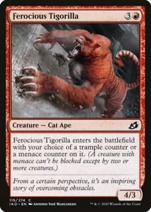 4x Ferocious Tigorilla - NM - Ikoria: Lair of Behemoths SPARROW MAGIC - Picture 1 of 1