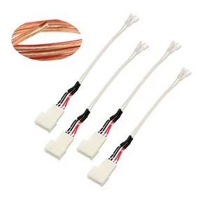 4PC Upgrade Front Dash Tweeter Speaker Wire Harness Adapter For Select Toyota - Picture 1 of 4