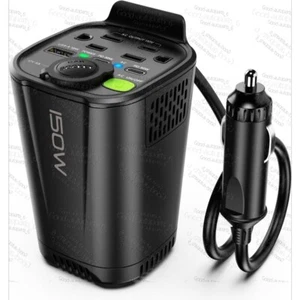Car Inverter Power Converter Plug Adapter 12V To 110V Outlet Cigarette Lighter - Picture 1 of 12
