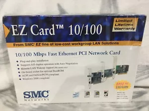 SMC EZ Card 10/100 Mbps Ethernet PCI Network Card SMC 1211TX/WL/BTX/WL - Picture 1 of 5