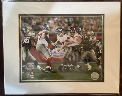 Impresión fotográfica de Eli Manning de los Gigantes de Nueva York #1254. Impresión limitada. SB XLII Foto 1 de 2