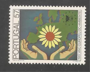 Portugal #1700 (A455) en estado bastante bueno MNH - 1987 57e manos, flor y mapa / conservación - Imagen 1 de 1