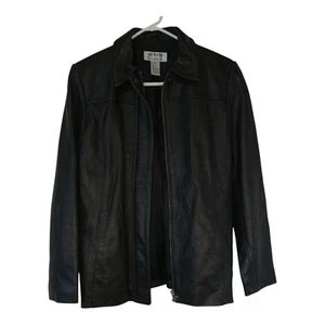 Alfani Petite Outerwear Womens Soft Leather Coat Jacket Size Medium Lined... - Picture 1 of 4
