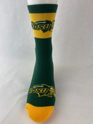 North Dakota State University Bison Band Crew Socks Cover