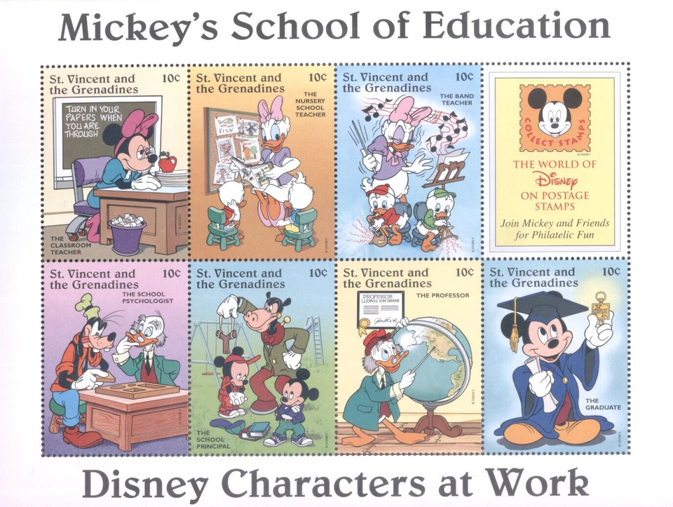 (703308) Disney, Mickey's School of Education, St.Vincent gren. - Image 1 of 1