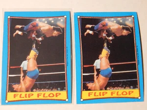 1987 Topps WWF Vintage Wrestling Card Lot of 2 #29 Flip Flop - Picture 1 of 1