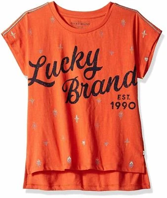 Camiseta gráfica Lucky Brand para niñas pequeñas, chile novedoso, 6X Foto 1 de 4