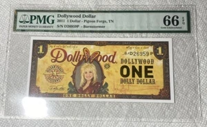 2011 $1 Dollywood Dolly Barnstormer Dollar PMG 66 EPQ - Picture 1 of 2