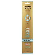 Gonesh Incense Sticks - 12 Packs - Rain - 20 Sticks Per Pack Extra Rich