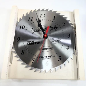 Reloj de Colección Craftsman Shop 10” Hoja de Sierra Modelo 9-25206 Sears Collector’s - Imagen 1 de 5