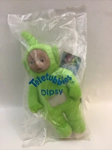 Teletubbies Dipsy Avon 1999 Plush Keychain Coin Purse Zippered 6” NEW IN PLASTIC - Picture 1 of 6