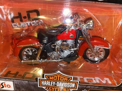 MAISTO HARLEY DAVIDSON 1958 FLH DUO GLIDE SERIES 33 MOTOCICLETA 1:18 H-D PERSONALIZADA - Imagem 1 de 4