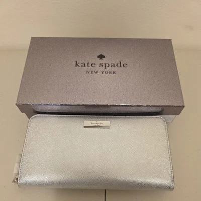 Cartera Saffiano Metálica Kate Spade Kenzie KJ020 Foto 1 de 4