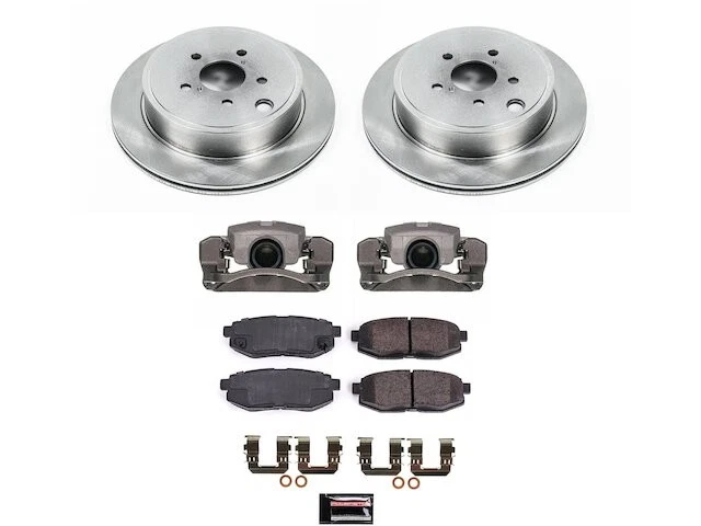 Kit de pastillas de freno trasero y rotor para Subaru Legacy 2010-2014 2011 2012 2013 RJ181SF Foto 1 de 1