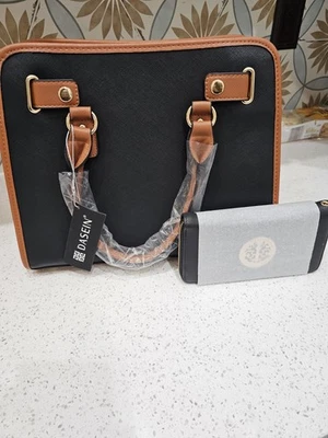 Nuevo bolso de mano clásico para mujer Dasein bolso de hombro asa superior cartera con billetera Foto 1 de 4