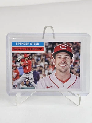 2023 Topps Archives Baseball 1956 Design # 78 Spencer Steer RC - Image 1 of 2