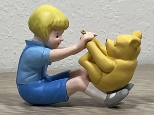 Vtg 1999 Hallmark Keepsake Ornament Playing With Pooh Christopher Robin Boxed - Picture 1 of 8