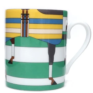 HERMES Tableware ROCABAR NO.3 porcelain green Green and yellow porcelain - Picture 1 of 4