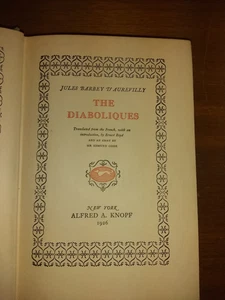 The Diaboliques by Jules Barbey D'Aurevilly Blue Jade Library Alfred Knopf 1926 - Picture 1 of 20