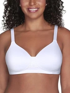 38D NEW Vanity Fair Smoothing Wireless Lightly Lined T-Shirt Bra 71380, White - Picture 1 of 6