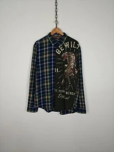 Desigual Shirt Check Tiger Regular XXL - Picture 1 of 10