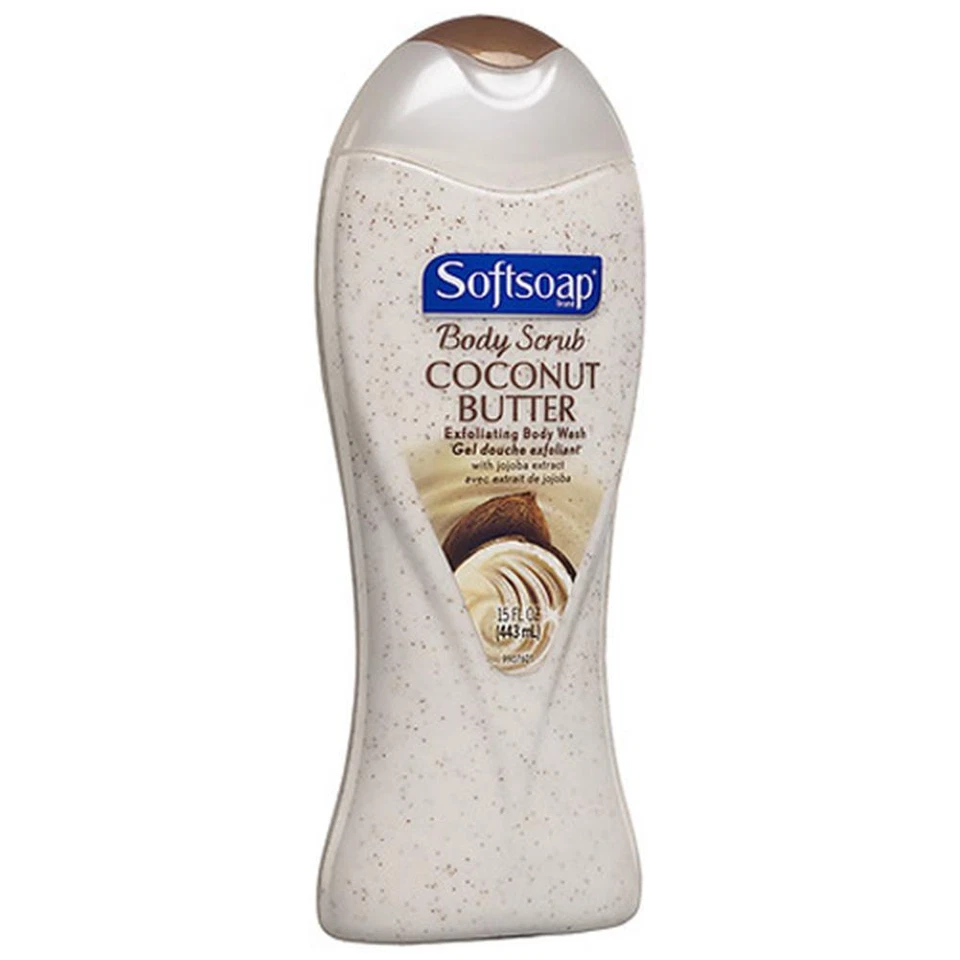 Softsoap Body Butter Coconut Scrub Body Wash 15oz 074182280338a341