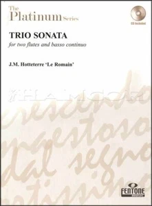 Trio Sonata Flutes & Basso Continuo Le Romain Music Book/CD plus Bookmark - Picture 1 of 5