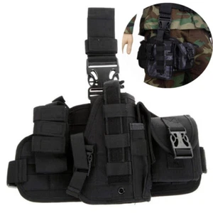 Tactical Drop Leg Gun Holster Military Combat Molle Pistol Handgun Thigh Holster - Picture 1 of 18