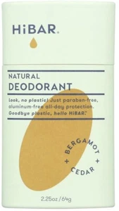 Bergamot And Cedar Deodorant 2.25 Oz by HiBAR - Picture 1 of 2