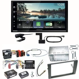 Kenwood DMX7722DABS Android Auto CarPlay Einbauset für Audi A4 B6 B7 Seat Exeo - Bild 1 von 1