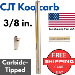 KOOLCARB CJT CARBIDE TIP DRILL 17/32 Coolant Fed Straight Flute 17105312 .5312 - Picture 1 of 9