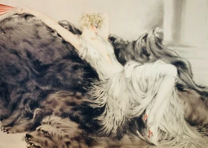 5x7 Druck - Paresse Radierung, 1925, Louis Icart - Bild 1 von 1