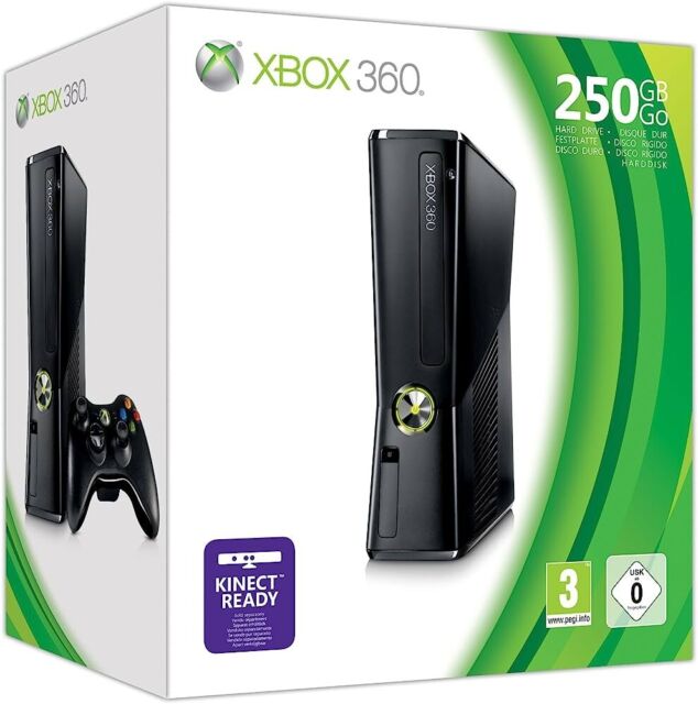 Console XBOX 360 250GB + Kinect + 3 Jogos + Controle sem fio + 1 Mês De Live