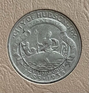 1935 Hudson, New York Sesquicentennial Commemorative Silver Half Dollar U.S.50C - Picture 1 of 9