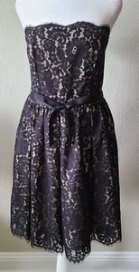 Whimsigoth Spitze trägerloses Kleid 12 Retro Festival Y2K Blumen Robert Rodriguez - Bild 1 von 12