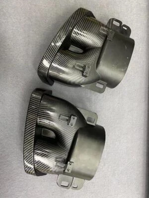 Fit For Mercedes Benz C E S AMG C63 GLE E63 S63 Rear Exhaust Tips Muffler Pipe - Image 1 of 4