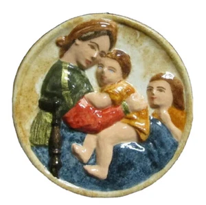 SEBASTIAN MINIATURE SML-048A Raphael's Madonna of Chair Ornament 2501 - Picture 1 of 3