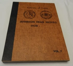 USED LIBRARY OF COINS VOL.7 ALBUM JEFFERSON NICKELS 1938-1960 3 PAGES NO COINS - Picture 1 of 8