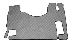 ECO LEDER DUNKELGRAU FUSSMATTEN BEZÜGE FÜR RHD MERCEDES ACTROS MP2 MP3 LKW - Bild 1 von 2