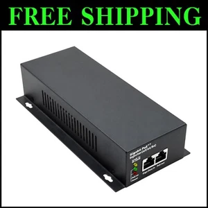 Efficient 90W PoE++ Injector Adapter - 10/100/1000Mbps High-Speed Connectivity - Picture 1 of 9