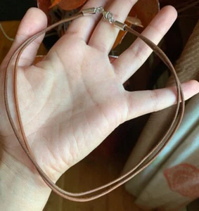SILPADA Double Strand Leather & Sterling Silver Necklace EUC N1833 - Picture 1 of 2