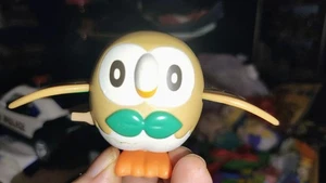 2017 McDonalds Happy Meal #6 Rowlet Pokemon Actionfigur zum Aufziehen Spielzeug Sonne & Mond - Bild 1 von 2