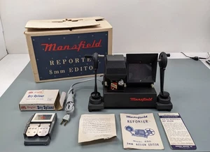 Mansfield Reporter Model 650, 8mm Action Editor + Dry Splicer + Box - Picture 1 of 9