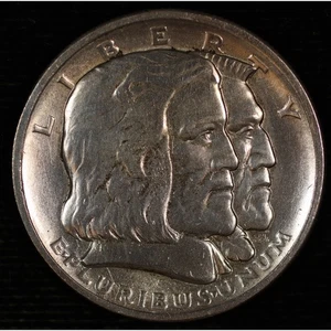 Classic Silver Commemorative Half Dollar. 1936 Long Island EF Lot # 9061-133-065 - Picture 1 of 2