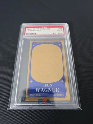 1965 年 Topps 压花 31 Leon Wagner PSA 7 — 第 1/4 张图片