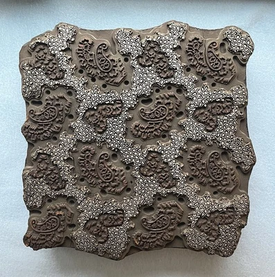 Large Antique Wood Block For Printing, 10” X 10”, and 2” Thick - Image 1 of 4